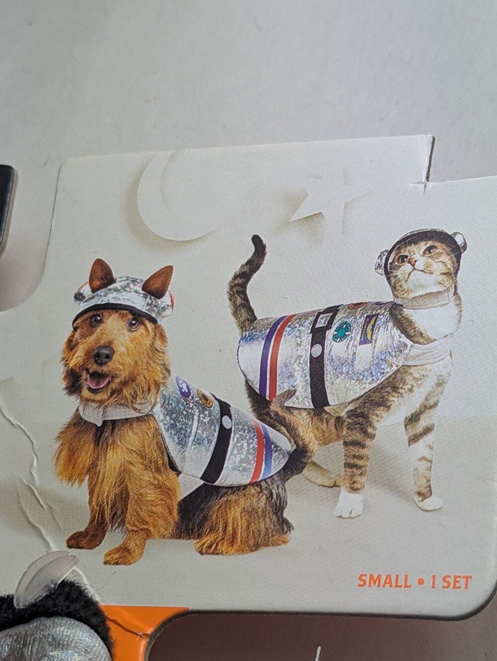 Hyde & Eek ASTRONAUT Pet Dog/Cat Halloween Costume Size XS Vest & Hat NWT